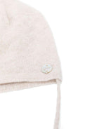 Cappello per neonata Paz Rodríguez beige con dettaglio pompom - Rubino Kids