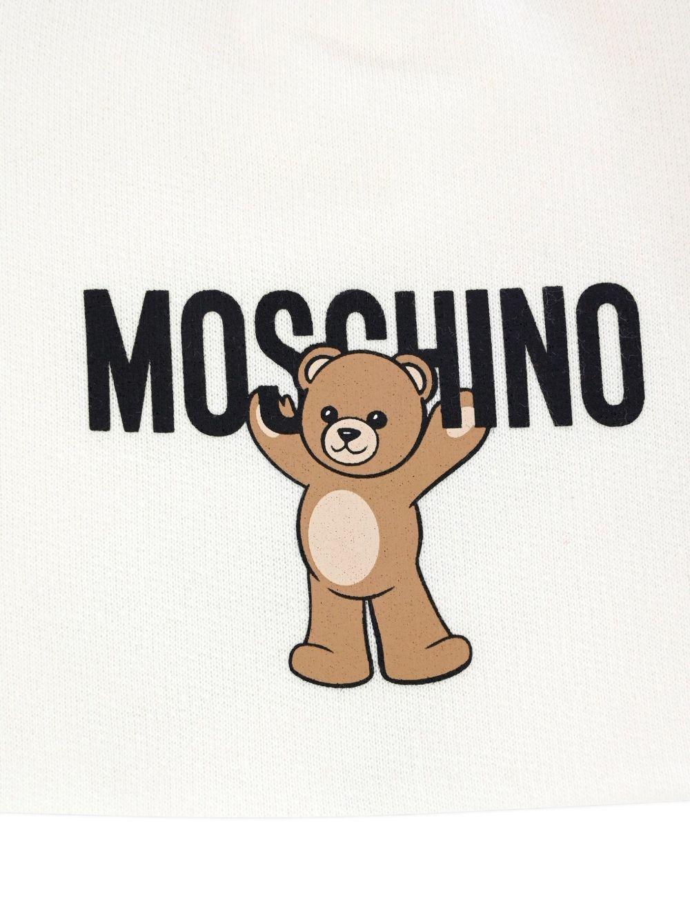 Cappello per neonati Moschino Kids bianco con applicazione orecchie - Rubino Kids