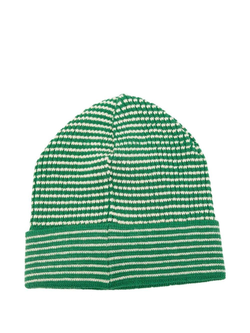 Cappello per neonato Bobo Choses verde con ricamo a forma di auto - Rubino Kids