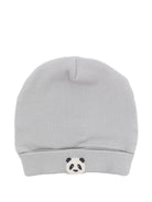 Cappello per neonato Donsje grigio con motivo con ricamo - Rubino Kids