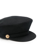 Cappelo per bambina Balmain Kids nero con bottoni - Rubino Kids