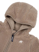 Cappotto in pelliccia sintetica per neonati K Way Kids beige con cappuccio effetto teddy - Rubino Kids