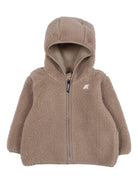Cappotto in pelliccia sintetica per neonati K Way Kids beige con cappuccio effetto teddy - Rubino Kids