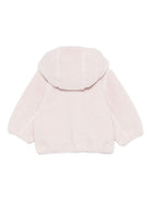 Cappotto in pelliccia sintetica per neonati K - Way Kids rosa con cappuccio effetto teddy - Rubino Kids
