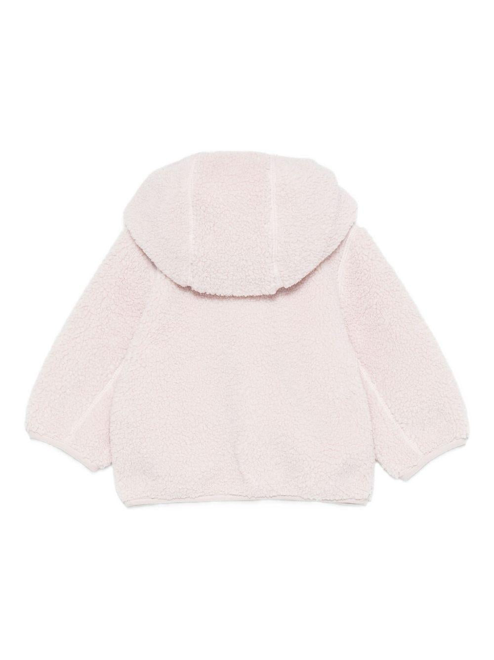 Cappotto in pelliccia sintetica per neonati K Way Kids rosa con cappuccio effetto teddy - Rubino Kids