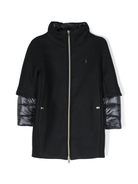 Cappotto per bambina Herno Kids blu con design a strati - Rubino Kids