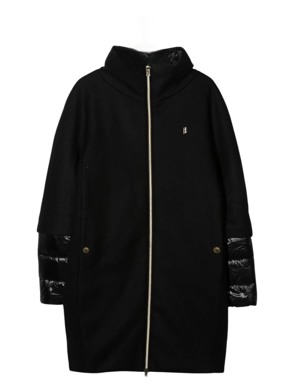 Cappotto per bambina Herno Kids nero con design imbottito - Rubino Kids