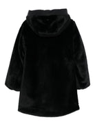 Cappotto per bambina Herno Kids nero con pelliccia sintetica - Rubino Kids