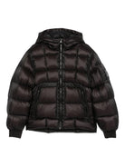 Cappotto per bambino C.P. Company Kids DD Shell nero con chiusura con zip - Rubino Kids
