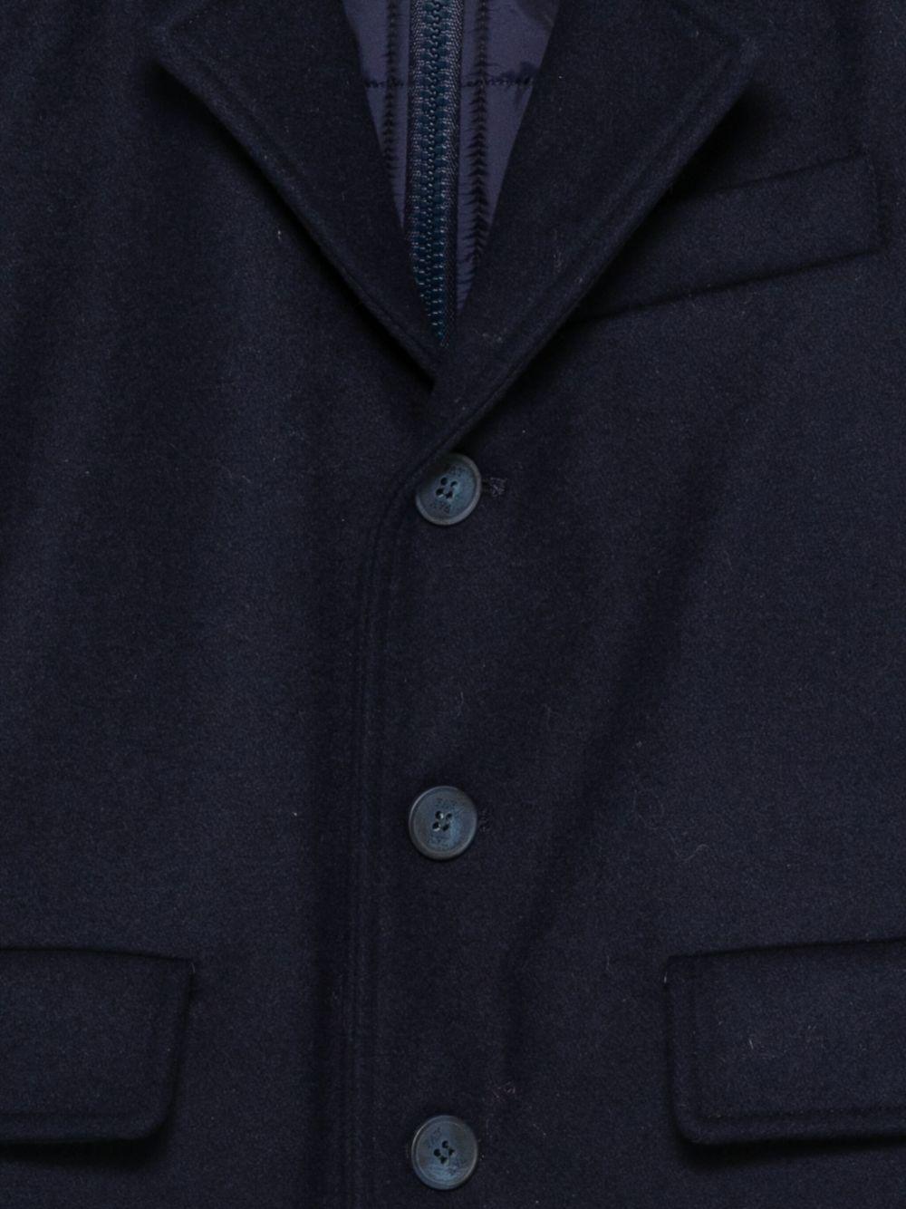 Cappotto per bambino Fay Kids blu con tasche frontali con patta - Rubino Kids