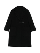 Cappotto per bambino Fay Kids nero con olivette - Rubino Kids