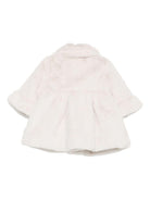 Cappotto per neonata La Stupenderia beige con colletto alla Peter Pan - Rubino Kids