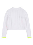Cardigan per bambina Billieblush bianco con ricamo - Rubino Kids