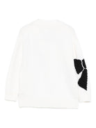 Cardigan per bambina Simonetta bianco in lana con motivo a fiocco - Rubino Kids