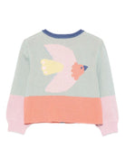 Cardigan per bambina Stella McCartney Kids multicolor con design color - block - Rubino Kids