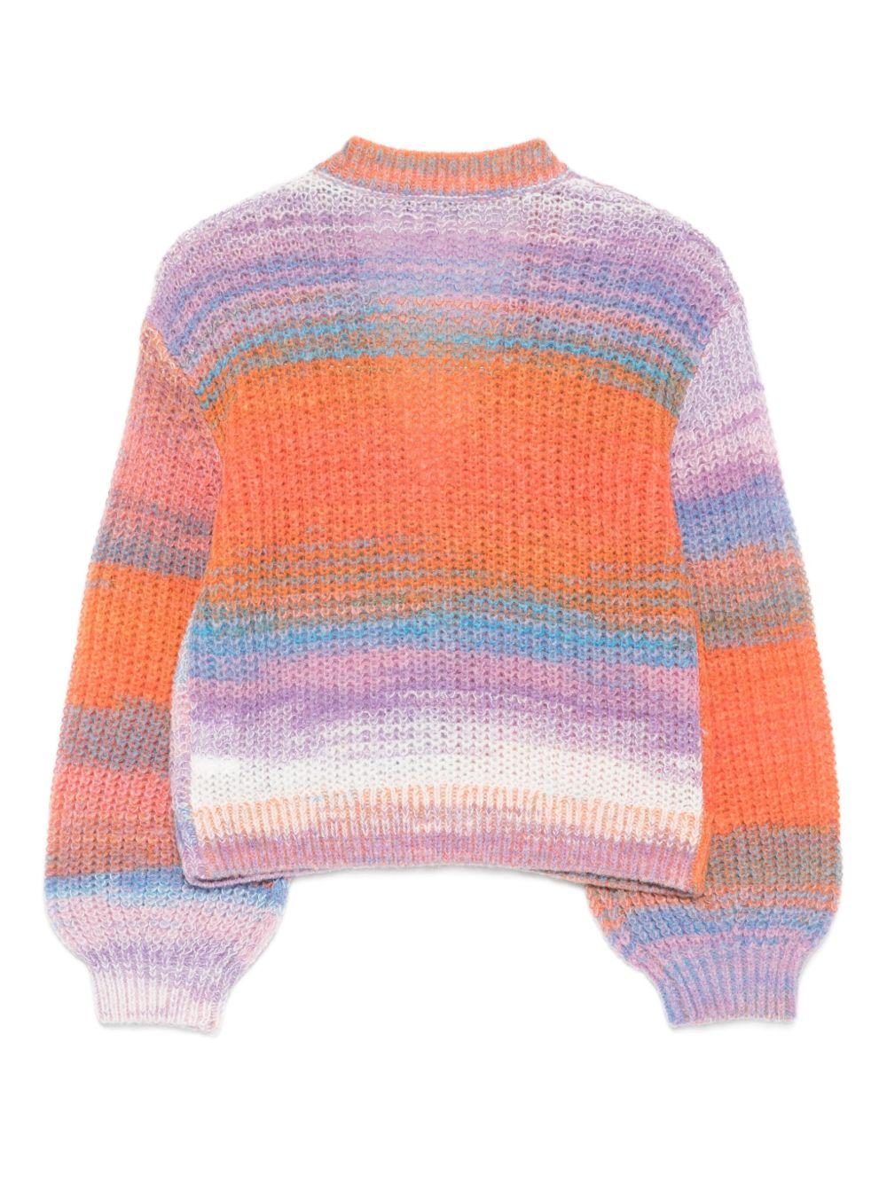 Cardigan per bambina Stella McCartney Kids multicolore con maniche a palloncino - Rubino Kids