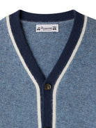 Cardigan per bambino Bonpoint blu con scollo a V - Rubino Kids