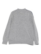 Cardigan per bambino Empori Armani Kids grigio con logo - Rubino Kids