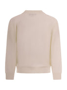 Cardigan per bambino Emporio Armani Kids beige con texture traforata - Rubino Kids