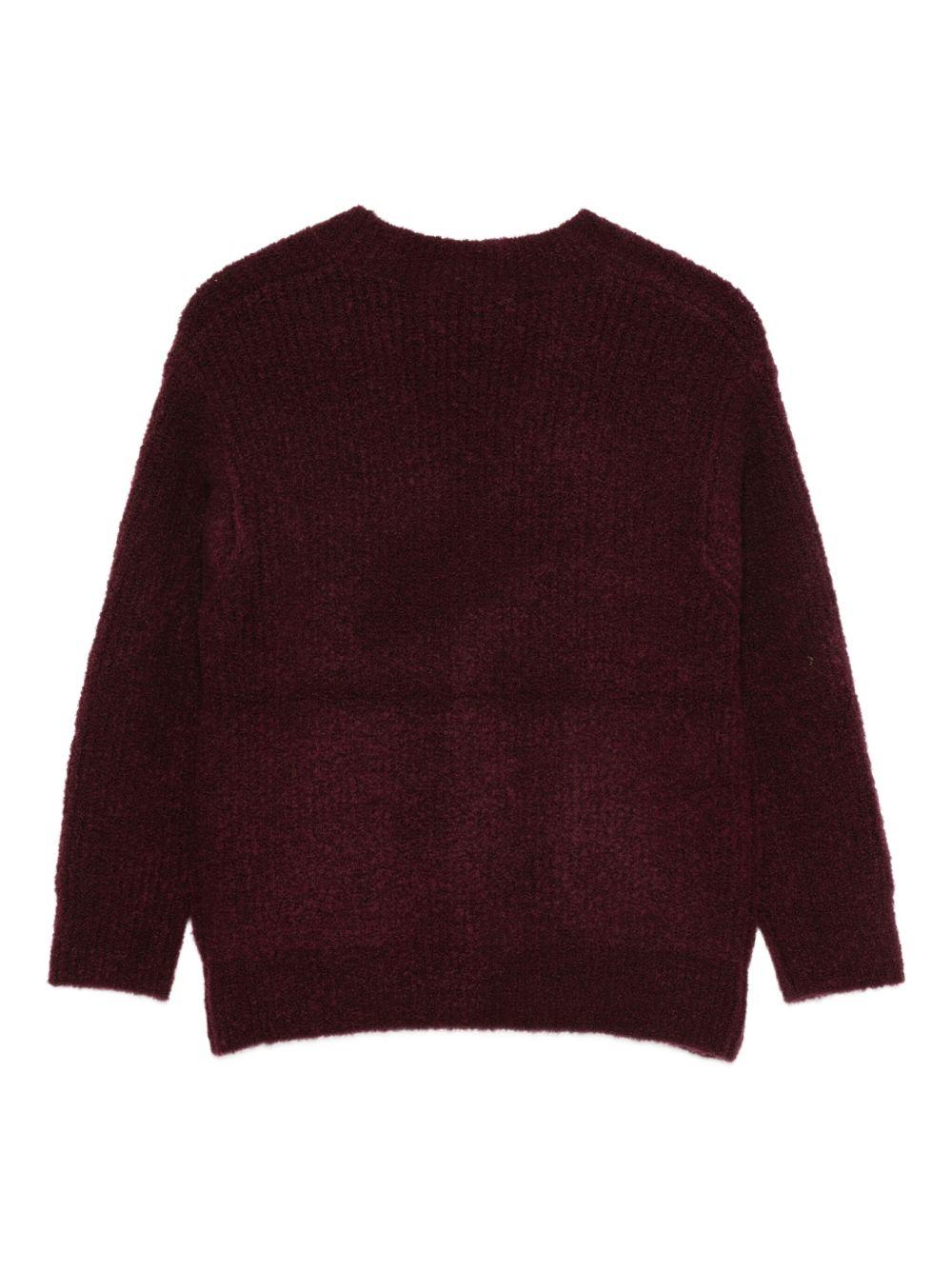 Cardigan per bambino Paolo Pecora Kids borgogna con bottoni - Rubino Kids