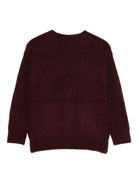 Cardigan per bambino Paolo Pecora Kids borgogna con bottoni - Rubino Kids