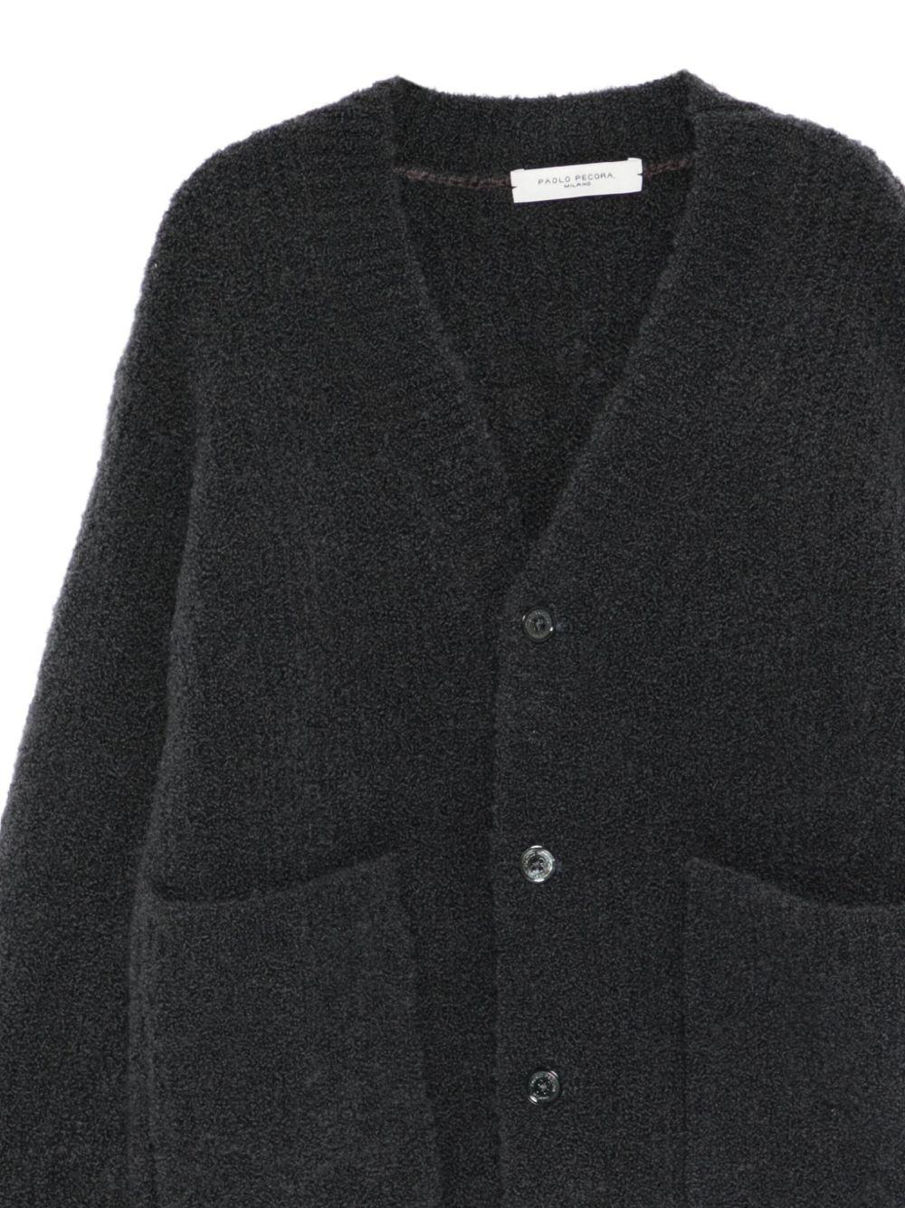 Cardigan per bambino Paolo Pecora Kids grigio con bottoni - Rubino Kids