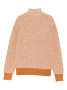 Cardigan per bambino TRUSSARDI JUNIOR arancione con collo alto e cerniera - Rubino Kids