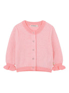 Cardigan per neonata Billieblush rosa con lavorazione in rilievo - Rubino Kids