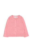 Cardigan per neonata Bonpoint rosa con dettaglio ciliegie - Rubino Kids