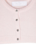 Cardigan per neonata Colorichiari rosa con bottoni gioiello - Rubino Kids