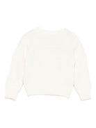 Cardigan per neonata Elisabetta Franchi La Mia Bambina bianco con motivo a rombi - Rubino Kids