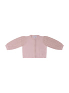 Cardigan per neonata Emporio Armani Kids rosa con trama lavorata a maglia - Rubino Kids