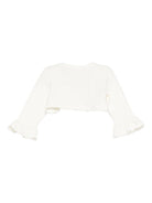 Cardigan per neonata La Stupenderia bianco con dettagli arricciati - Rubino Kids