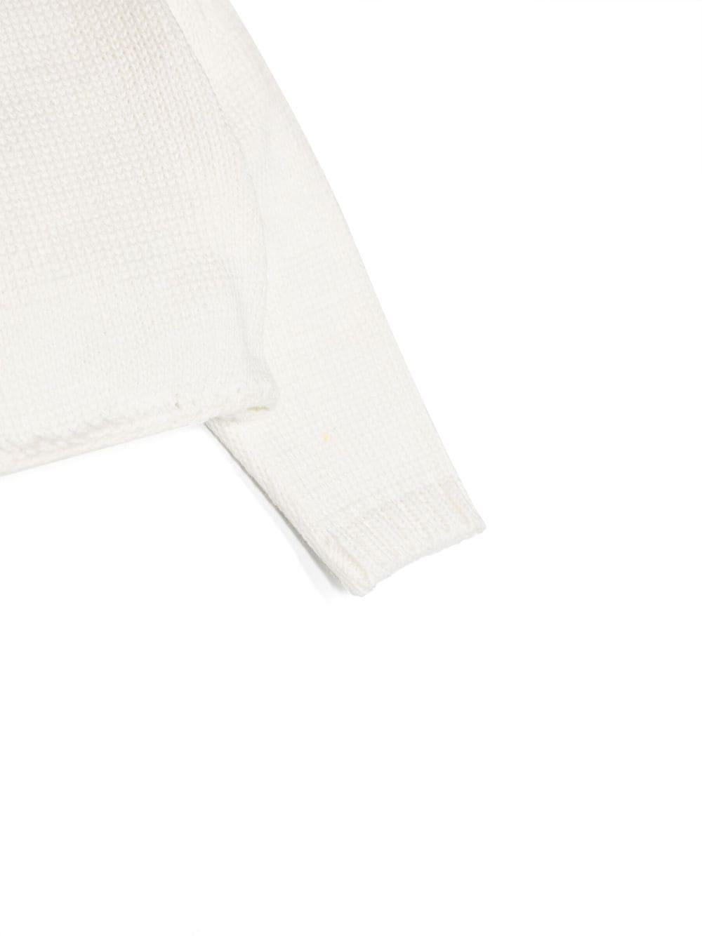 Cardigan per neonata La Stupenderia bianco modello crop - Rubino Kids