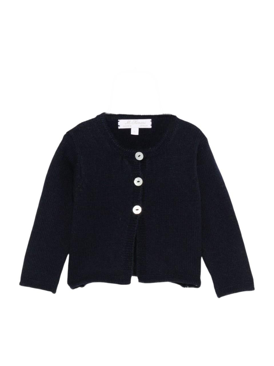 Cardigan per neonata Mariella Ferrari blu con bottoni - Rubino Kids