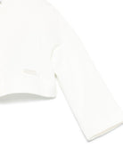Cardigan per neonata Monnalisa bianco modello crop - Rubino Kids