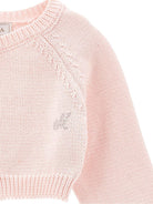 Cardigan per neonata Monnalisa rosa con decorazione fiocco - Rubino Kids
