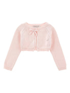 Cardigan per neonata Monnalisa rosa con decorazione fiocco - Rubino Kids