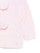 Cardigan per neonata Paz Rodríguez rosa con pompon - Rubino Kids