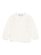 Cardigan per neonata Tartine Et Chocolat bianco con motivo a occhielli - Rubino Kids