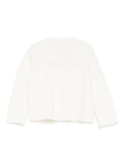 Cardigan per neonata Tartine Et Chocolat bianco con ricamo a fiori - Rubino Kids