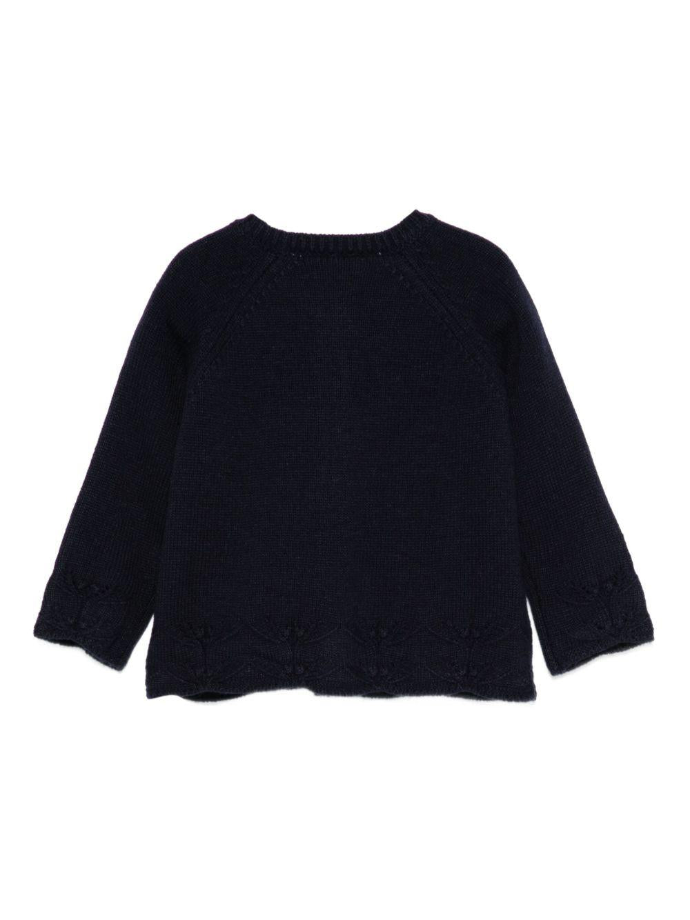 Cardigan per neonata Tartine Et Chocolat blu con maniche lunghe - Rubino Kids