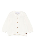 Cardigan per neonata Tartine Et Chocolate bianco con chiusura frontale con bottoni - Rubino Kids