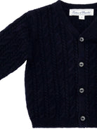 Cardigan per neonata Tartine Et Chocolate blu con chiusura frontale con bottoni - Rubino Kids