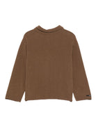 Cardigan per neonato Album Di Famiglia Kids marrone con colletto classico - Rubino Kids