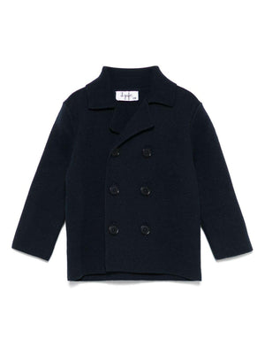 Cardigan per neonato Il Gufo blu con chiusura doppiopetto in cotone