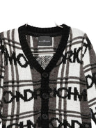 Cardigan per neonato John Richmond Junior multicolore con motivo a quadri - Rubino Kids