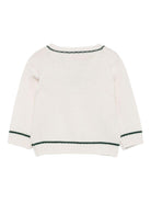 Cardigan per neonato La Stupenderia bianco con scollo a V - Rubino Kids