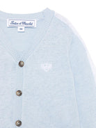 Cardigan per neonato Tartine Et Chocolat azzurro con ricamo e bordo a contrasto - Rubino Kids