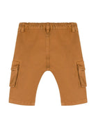 Cargo con applicazione per neonato Moschino Kids beige con applicazione con logo - Rubino Kids